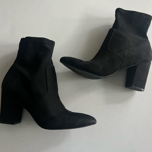 Steve Madden Elory Womens Black Block Heel Ankle Boots Booties Size 9m ELRY01S1 - Picture 10 of 11